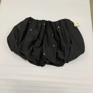A New Day Black Bubble Mini Skirt Rhinestone Embellished Puffy Party Skirt M thumbnail 2