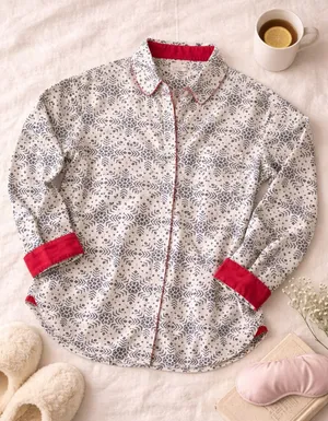 Victoria’s Secret Sleep Shirt Women’s Large Button Up Pajama Top thumbnail 1