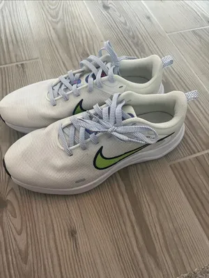 Nike Downshifter 12 Running Sneakers (Sz 8.5) Summit White/ Lime Blast thumbnail 4