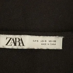 ZARA Knit Stretchy Cropped Cami Tank Top Black Bustier SZ S #1137 thumbnail 5
