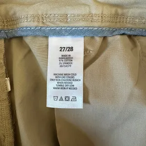 Aeropostale 27/28 women khaki chino pants NWT mid-rise straight slim 27.5inseam thumbnail 4