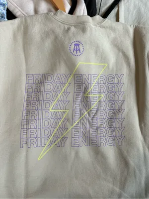 Barstool/Chicks In The Office Cream Crewneck Sweatshirt thumbnail 2