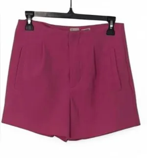 A New Day Women's Pink Stretch Chino Twill Shorts 6 Regular Fit Slash Pockets thumbnail 1