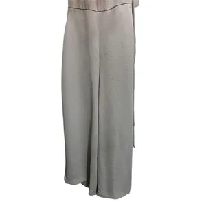 Wilfred Women's Sleeveless Jumpsuit Size 8 Gray V-Neck Waist Tie Casual thumbnail 2