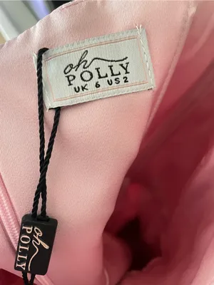 Oh Polly Inanna Sweetheart-Neck A-Line Mini Dress in Light Pink Size US 2 New thumbnail 4