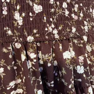 Plum Floral Dress Brown Size M thumbnail 7