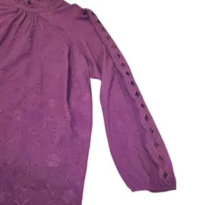 Torrid Challis Embroidered Cut Out Long Sleeve Blouse Size:‎ 2X thumbnail 5
