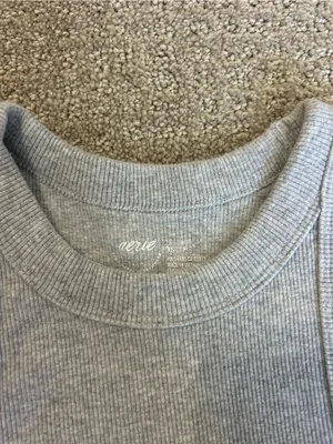 Gray Aerie Ribbed Tank Top Size XS! thumbnail 2