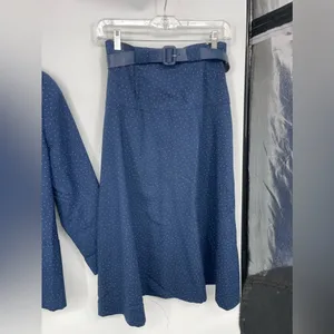 Innervisions by‎ shipnshore size 10 blue and white polka dots skirt set thumbnail 5