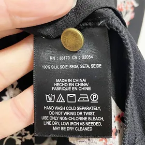 Maeve 100% Silk Sleeveless Sheer Black Floral Blouse thumbnail 8