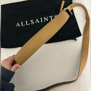 ALLSAINTS Half Moon Leather Crossbody Bag thumbnail 3