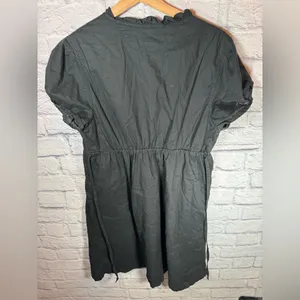 Converse solid black casual dress vneck women’s size large‎ thumbnail 5