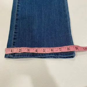 Levi Strauss Signature Mid Rise Bootcut Jeans Women 8 Long W28 L34 Blue Denim thumbnail 5