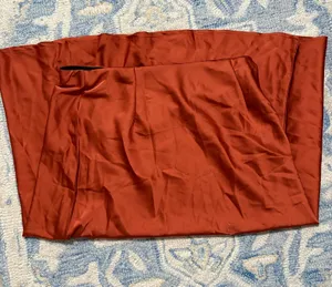 Amazon Orange silk dress thumbnail 1