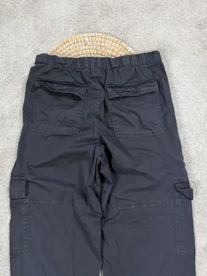 GAP Women’s Cotton Fine Twill Cargo Easy Pants in Black M thumbnail 6