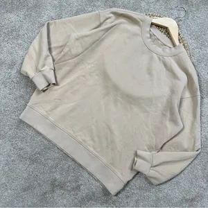 Lululemon Perfectly Oversized Crewneck Sweatshirt Cotton Terry in Cafe Au Lait 6 thumbnail 4