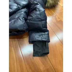 S13 New York Women's Black Chelsea Puffer‎ Down Coat with Faux Fur Trim Hood M thumbnail 11