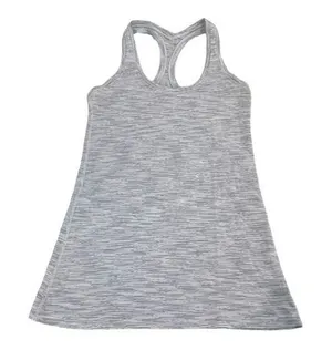Lululemon White Grey Racerback Tank Top‎ thumbnail 1