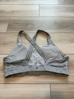 Nobull Women’s Plush Heather Cross-Back Sports Bra thumbnail 3