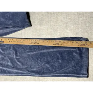 Fuda Velour Tracksuit Set Womens Small Blue‎ 2 Piece Zip Jacket Pants Lounge thumbnail 8
