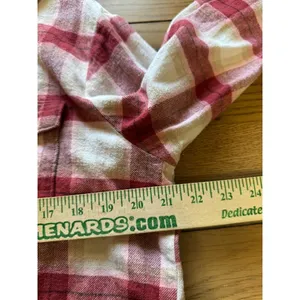 Old Navy The Boyfriend‎ Shirt Size Medium Plaid Long Sleeve Button Down Cotton thumbnail 5