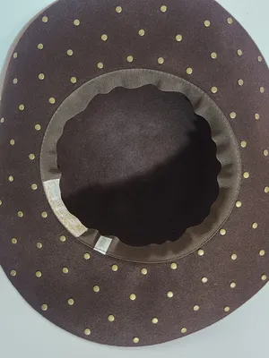 Cappelli Brown 100% Wool Studded Hat One Size thumbnail 5