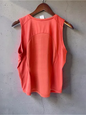 Patagonia Made in USA Athletic Tank Top orange Mesh Size Large thumbnail 4