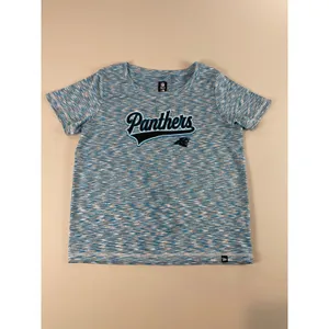 New Era NFL Team Apparel Womens Blue Heather Carolina Panthers Tee Shirt Size M thumbnail 5