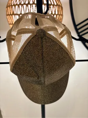CC Boutique Brown Mesh Trucker Cap thumbnail 1