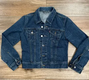 Girls Casual Wear Vintage 2000s Mid Denim Jean Jacket | Size Small thumbnail 1