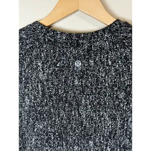 Lululemon Swiftly Tech Long Sleeve Women Size 6 Black White Static Athletic Top thumbnail 7
