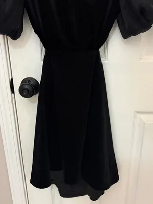BARDOT Kiah Mini Puff Sleeve Backless Velvet Mini Dress thumbnail 8