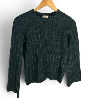 Sezane Joyce Jumper emerald small wool thumbnail 1
