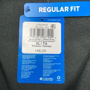 Columbia Mount Cannon Fleece Full Zip Jacket Dark Gray XL New With Tag thumbnail 4