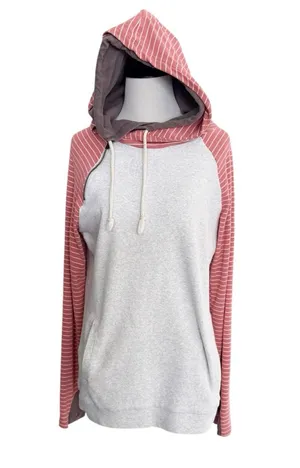 Ampersand Ave Double Hoodie Sweatshirt Size Medium thumbnail 1