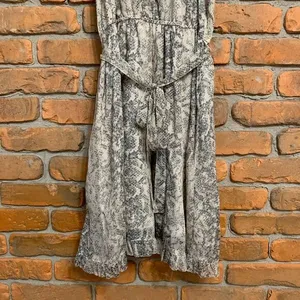 A&F Abercrombie & Fitch Dress Size Medium Gray‎ Snake Print Sleeveless Mini Midi thumbnail 3
