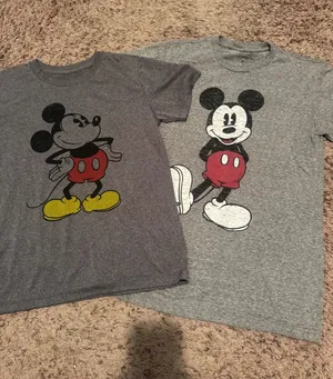 Adult & Youth Disney Mickey‎ Mouse T-shirts Adult Small & Youth Medium thumbnail 1