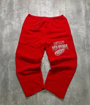 Vintage 1992 Detroit Red Wings Champion Sweatpants Red thumbnail 1