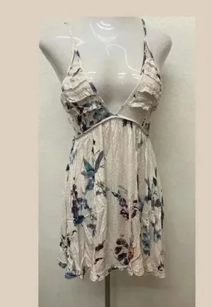 🆕Floral Spaghetti Straps Mini Dress L🆕 thumbnail 3