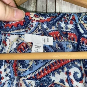 J. Jill Blue Paisley Popover •Medium Petite thumbnail 5