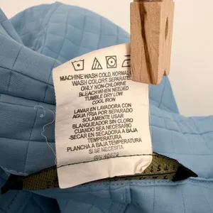 Harve Bernard Jacket Womens 10 Blue Quilted Button Up Cuff Sleeves - flaws/read thumbnail 4