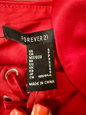 New Red Forever 21 Corset thumbnail 2
