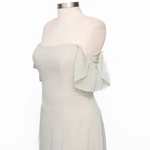 Jenny Yoo - ‎ Bridesmaid Elsie Off The Shoulder Flutter Sleeve Chiffon Dress thumbnail 9