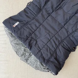 Zella Reversible Quilted Puffer Vest Navy Blue Grey‎ Space Dye Womens Small thumbnail 7