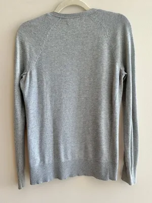 Old Navy Women’s Grey Lightweight Knit Button Down Cardigan, Size Small thumbnail 13