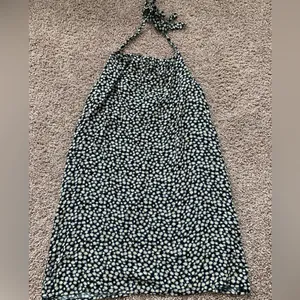 American Eagle sunflower pattern halter dress thumbnail 3