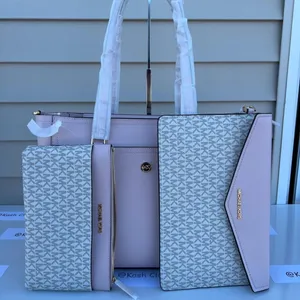 Michael Kors Powder Blush Maisie Tote 3 In 1 Large Leather Purse thumbnail 7
