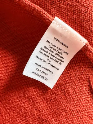 TALBOTS Burnt Orange 100% Cotton Open-Front Pocket Sweater Cardigan, Medium thumbnail 11