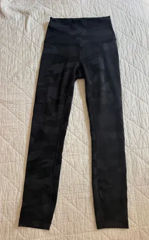 Lululemon Black Camo Print Leggings Align High-Rise 28" Women’s Multi thumbnail 1
