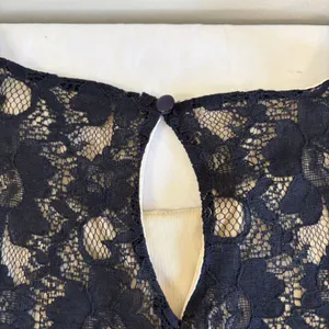 Rewind Navy Lace Skater Dress Large Y2K‎ Coquette Aesthetic Romantic Goth Chic thumbnail 6